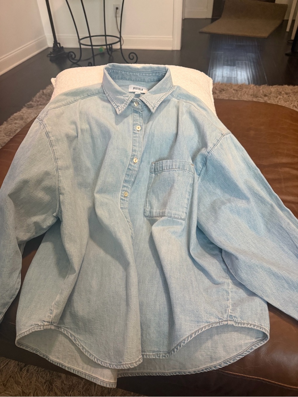 pistola Light Blue Denim Shirt